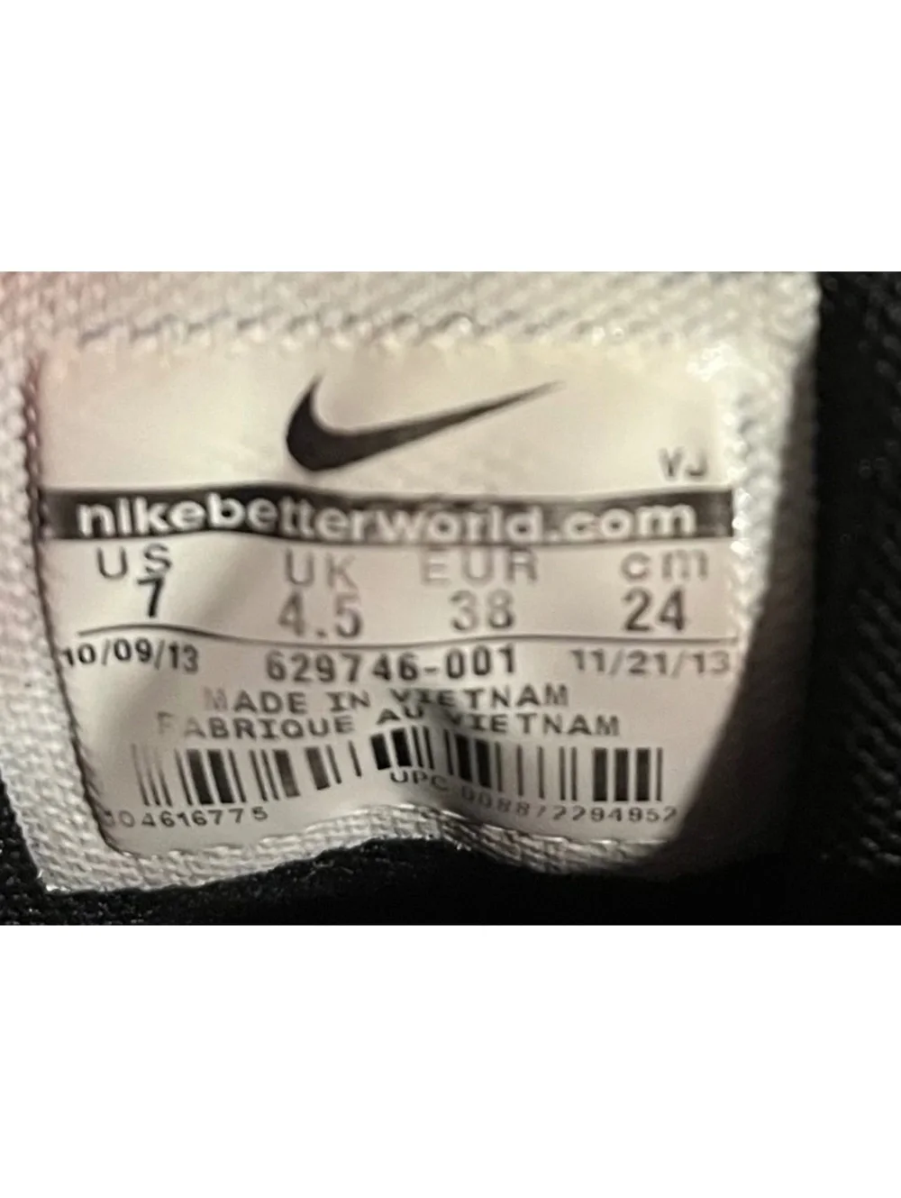 Nike  Sky High Women's force Black Wedge Sneakers Size 7 US